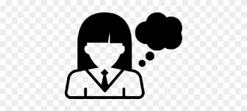 Girl Thinking Vector - Girl Thinking Icon