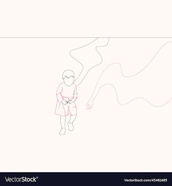 girl walking in the street with her mom and dad