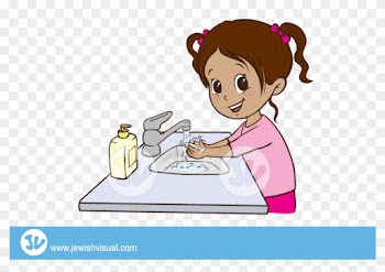 Girl Washing Hands Clipart - Girl Washing Hands Clipart