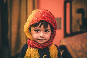 Girl Wearing Headscarf