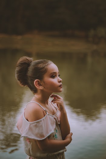 Girl Wearing Off-Shoulder Top