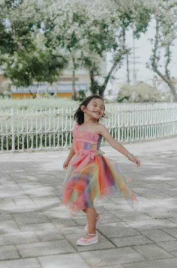 Girl Wearing Pink Tutu Dress