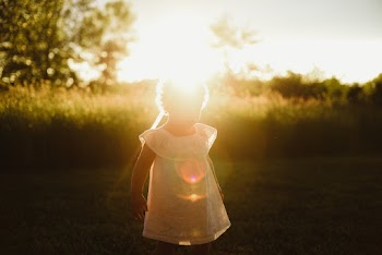 Girl Wearing White Dress