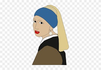 Girl With A Pearl Earring Vector Graphics - Girl With A Pearl Earring Clipart