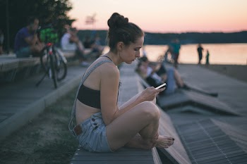 Girl with a phone