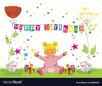 Girl with gifts vector image