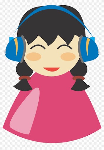 Girl With Headphone Clip Art At Clipart Library - Girl With Headphones Clipart