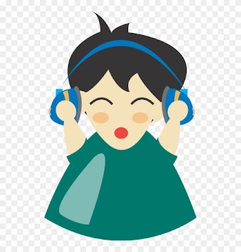 Girl With Headphone Green Mugs