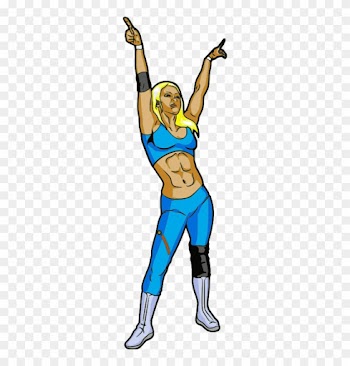 Girl Wrestling Clipart - Girl Wrestler Clip Art