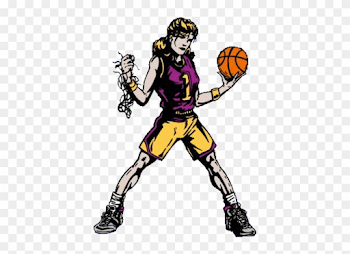 Girls Basketball High School Clipart - Bison Basketball Girls - Free ...