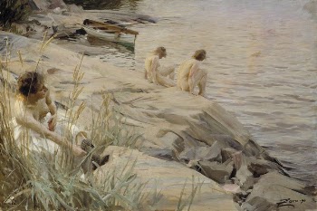 Girls bathing in the open | Free Photo - rawpixel