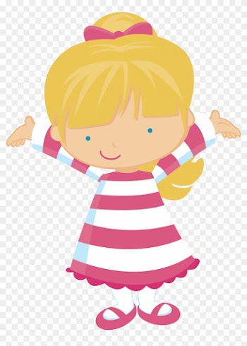 Girls Diary, Clip Art, Girl Clipart, Coreldraw, Digital - Girl Clip Art Png Happy