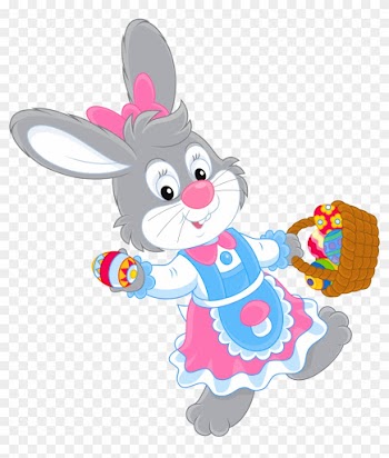 Girls Easter Bunny Clipart - Girl Easter Bunny Clipart