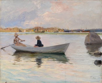 Girls in a rowing boat, | Free Photo - rawpixel