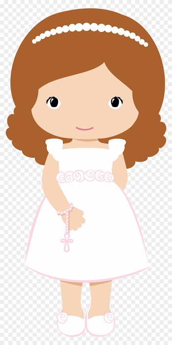 Girls In Their First Communion Clip Art - Clipart First Communion Girl