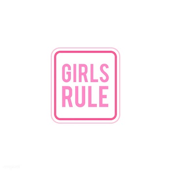 Girls rule emblem badge illustration | Free stock vector - 463399