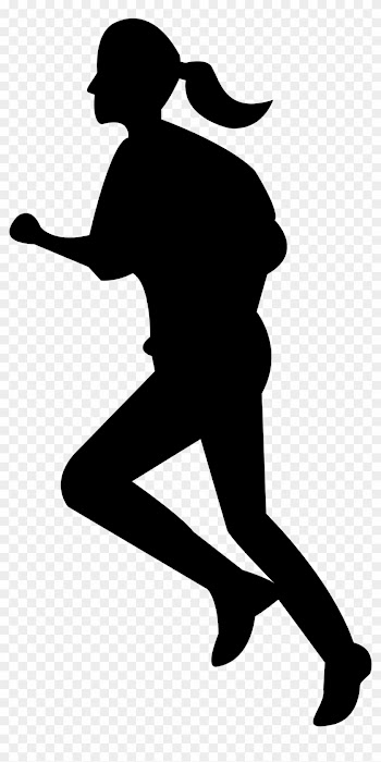 Girls Silhouette Person Running Clipart Â€“ Rise - Girl Running Clipart Transparent