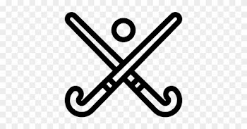 Girls Soccer Coloring Page For Kids - Field Hockey Sticks Logo