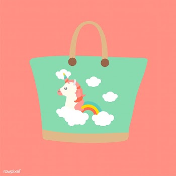 Girly bag beach bag | Free stock vector - 251235