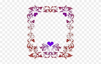 Girly Border Free Download Png Hd - Valentines Day Border Png