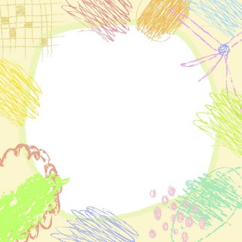 Girly doodle frame, cute pastel | Free PSD - rawpixel