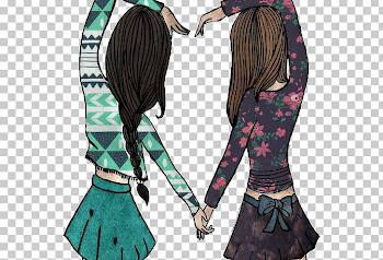 Girly Girl Friendship Best Friends Forever Drawing PNG, Clipart ...