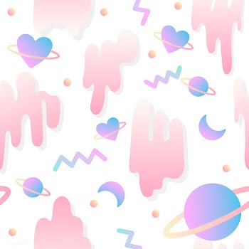 Girly love in space seamless background vecto.. | Free stock vector - 512752