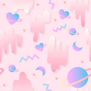 Girly love in space seamless background vecto.. | Free stock vector - 512757