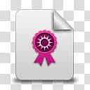 Girlz Love Icons , certificate_search, pink ribbon illustration transparent background PNG clipart