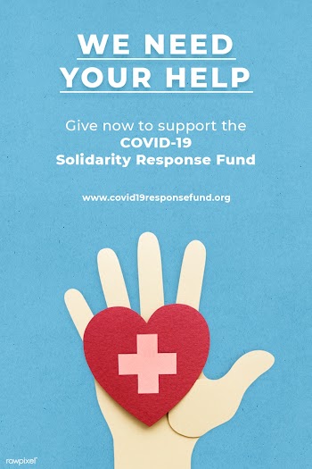 Give now to support the COVID-19 Solidarity Response Fund  | Free  illustration - 2312186
