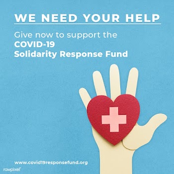 Give now to support the COVID-19 Solidarity Response Fund social temap.. | Free  illustration - 2312035