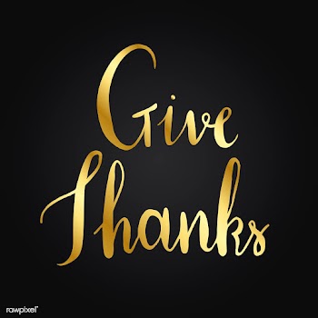 Give thanks typography style vector | Free stock vector - 517751