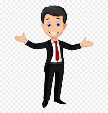 Give Us A Call We Install - Businessman Cartoon