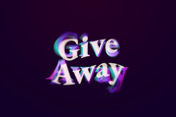 Giveaway word in anaglyph text typography | Free stock illustration | High Resolution graphic