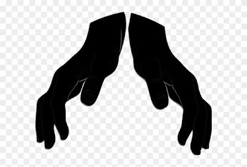 Giving Hand3 Clip Art At Clker - Open Hands Silhouette Png