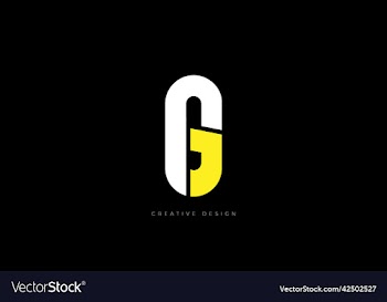 gj letter branding design creative logo