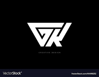 gk letter initial creative brand logo concept