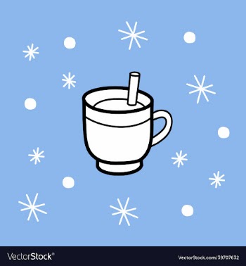 glace christmas card color hot winter drink