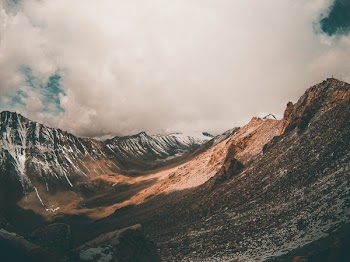 Glacier and Soil Mountains during Day