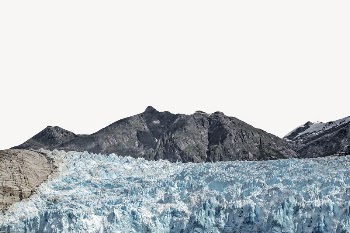 Glacier landform border, winter image | Free PSD - rawpixel