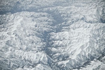 glacier mountains painting