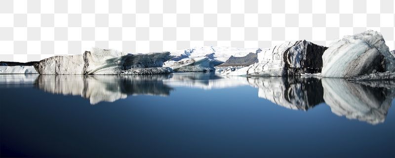 Glacier png border sticker, nature | Free PNG - rawpixel