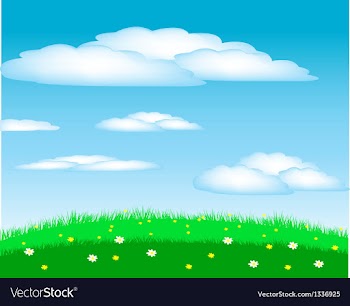 Glade with flower vector image