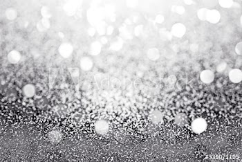Glam silver glitter