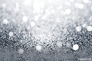 Glam silver glitter