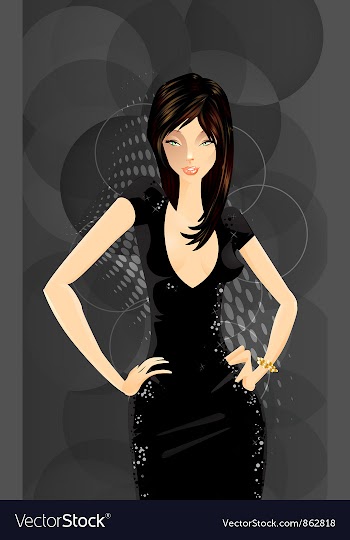Glamour background vector image