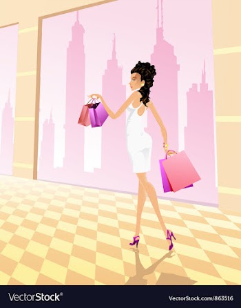 Glamour girl vector image