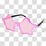 Glamour ico and icons , , black and pink star-framed sunglasses transparent background PNG clipart