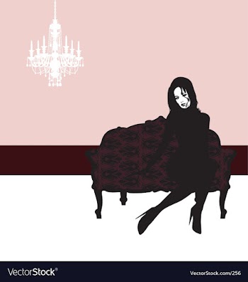 Glamour lady vector image