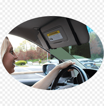 glare guard glare guard's gray polarized car sun visor PNG image ...
